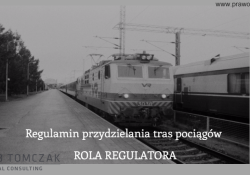 Role Regulatora - regulamin przydzielania tras pociągów